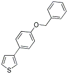 3-[4-(BENZYLOXY)PHENYL]THIOPHENE 结构式