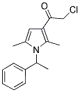 2-CHLORO-1-[2,5-DIMETHYL-1-(1-PHENYLETHYL)-1H-PYRROL-3-YL]ETHANONE 结构式