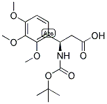 (R)-3-TERT-BUTOXYCARBONYLAMINO-3-(2,3,4-TRIMETHOXY-PHENYL)-PROPIONIC ACID 结构式