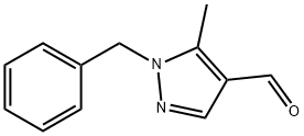 1-BENZYL-5-METHYL-1H-PYRAZOLE-4-CARBALDEHYDE 结构式