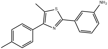 3-(5-Methyl-4-p-tolyl-thiazol-2-yl)-phenylamine 结构式