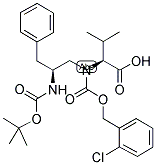 Boc-Phe-((R)-[2-Cl-Z])-Val-OH 结构式