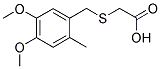 [(4,5-DIMETHOXY-2-METHYLBENZYL)THIO]ACETIC ACID 结构式