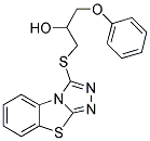 1-(Benzo[4,5]thiazolo[2,3-c][1,2,4]triazol-3-ylsulfanyl)-3-phenoxy-propan-2-ol 结构式