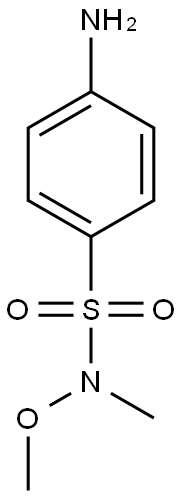4-Amino-N-methoxy-N-methylbenzenesulfonamide 结构式