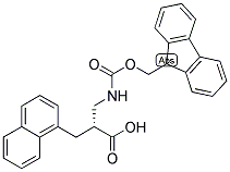 (R)-2-[(9H-FLUOREN-9-YLMETHOXYCARBONYLAMINO)-METHYL]-3-NAPHTHALEN-1-YL-PROPIONIC ACID 结构式