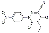 4-ETHYL-2-(4-NITROPHENYL)-3,5-DIOXO-2,3,4,5-TETRAHYDRO-1,2,4-TRIAZINE-6-CARBONITRILE 结构式