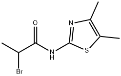2-BROMO-N-(4,5-DIMETHYL-THIAZOL-2-YL)-PROPIONAMIDE 结构式