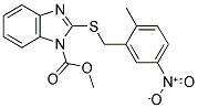 2-((2-甲基-5-硝基苄基)硫代)-1H-苯并[D]咪唑-1-甲酸甲酯 结构式