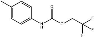 2,2,2-三氟乙基-N-(4-甲基苯基)氨基甲酸酯 结构式