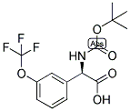 (R)-TERT-BUTOXYCARBONYLAMINO-(3-TRIFLUOROMETHOXY-PHENYL)-ACETIC ACID 结构式