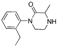 1-(2-ETHYLPHENYL)-3-METHYLPIPERAZIN-2-ONE 结构式