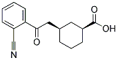 CIS-3-[2-(2-CYANOPHENYL)-2-OXOETHYL]CYCLOHEXANE-1-CARBOXYLIC ACID 结构式