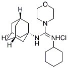 N-(1-ADAMANTYL)-N'-CYCLOHEXYL-4-MORPHOLINECARBOXAMIDINE HYDROCHLORIDE 结构式