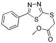 METHYL [(5-PHENYL-1,3,4-THIADIAZOL-2-YL)SULFANYL]ACETATE 结构式