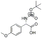 (S)-TERT-BUTOXYCARBONYLAMINO-(4-METHOXY-PHENYL)-ACETIC ACID 结构式