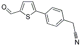 4-(5-甲酰基-2-噻吩基)苯基]乙腈 结构式