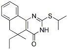 5-ETHYL-2-(ISOPROPYLTHIO)-5-METHYL-5,6-DIHYDROBENZO[H]QUINAZOLIN-4(3H)-ONE 结构式