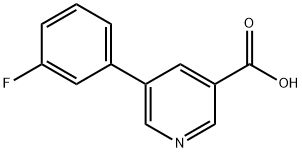 5-(3-氟苯基)烟酸 结构式