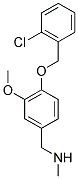 N-(4-((2-Chlorobenzyl)oxy)-3-methoxybenzyl)-N-methylamine 结构式