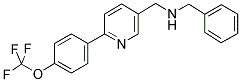 1-PHENYL-N-((6-[4-(TRIFLUOROMETHOXY)PHENYL]PYRIDIN-3-YL)METHYL)METHANAMINE 结构式