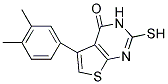 5-(3,4-DIMETHYLPHENYL)-2-MERCAPTOTHIENO[2,3-D]PYRIMIDIN-4(3H)-ONE 结构式