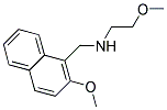 N-(2-METHOXYETHYL)-N-((2-METHOXY-1-NAPHTHYL)METHYL)AMINE 结构式