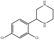 2-(2,4-DICHLORO-PHENYL)-PIPERAZINE 结构式