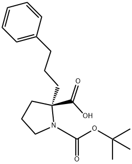 (S)-1-(tert-Butoxycarbonyl)-2-(3-phenylpropyl)pyrrolidine-2-carboxylicacid