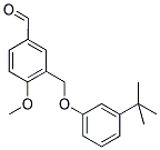 3-[(3-TERT-BUTYLPHENOXY)METHYL]-4-METHOXYBENZALDEHYDE 结构式