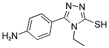 5-(4-AMINO-PHENYL)-4-ETHYL-4 H-[1,2,4]TRIAZOLE-3-THIOL 结构式