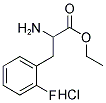 Ethyl 2-amino-3-(2-fluorophenyl)propanoate hydrochloride 结构式