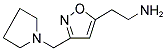 2-[3-(1-PYRROLIDINYLMETHYL)-5-ISOXAZOLYL]ETHANAMINE 结构式