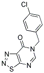 6-(4-CHLOROBENZYL)[1,2,3]THIADIAZOLO[5,4-D]PYRIMIDIN-7(6H)-ONE 结构式