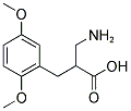 2-AMINOMETHYL-3-(2,5-DIMETHOXY-PHENYL)-PROPIONIC ACID 结构式
