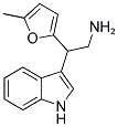 [2-(1H-吲哚-3-基)-2-(5-甲基-2-呋喃)乙基]胺 结构式