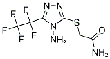 2-([4-AMINO-5-(1,1,2,2,2-PENTAFLUOROETHYL)-4H-1,2,4-TRIAZOL-3-YL]SULFANYL)ACETAMIDE 结构式