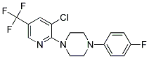 1-[3-CHLORO-5-(TRIFLUOROMETHYL)PYRIDIN-2-YL]-4-(4-FLUOROPHENYL)PIPERAZINE 结构式