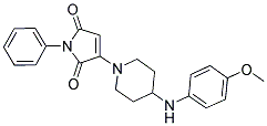 3-[4-(4-METHOXYANILINO)-1-PIPERIDINYL]-1-PHENYL-1H-PYRROLE-2,5-DIONE 结构式