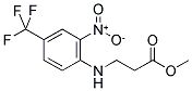 3-((2-硝基-4-(三氟甲基)苯基)氨基)丙酸甲酯 结构式