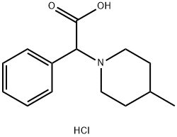 (4-METHYL-PIPERIDIN-1-YL)-PHENYL-ACETIC ACIDHYDROCHLORIDE 结构式