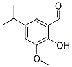 2-羟基-5-异丙基-3-甲氧基苯甲醛 结构式