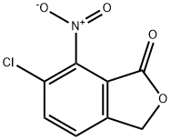 6-氯-7-硝基异苯并呋喃-1(3H)-酮 结构式