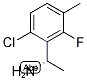 (S)-1-(6-CHLORO-2-FLUORO-3-METHYLPHENYL)ETHANAMINE 结构式