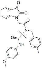 2-[[2-(2,3-DIOXO-2,3-DIHYDRO-1H-INDOL-1-YL)ACETYL](4-METHYLBENZYL)AMINO]-N-(4-METHOXYPHENYL)-2-METHYLPROPANAMIDE 结构式