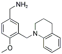 3-(3,4-DIHYDRO-1(2H)-QUINOLINYLMETHYL)-4-METHOXYBENZYLAMINE 结构式