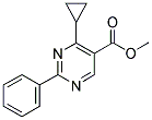 METHYL-2-PHENYL-4-CYCLOPROPYL-5-PYRIMIDINE CARBOXYLATE 结构式