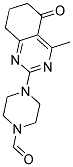 4-(4-METHYL-5-OXO-5,6,7,8-TETRAHYDROQUINAZOLIN-2-YL)PIPERAZINE-1-CARBALDEHYDE 结构式