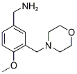 4-METHOXY-3-(4-MORPHOLINYLMETHYL)BENZYLAMINE 结构式
