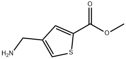 METHYL 4-(AMINOMETHYL)THIOPHENE-2-CARBOXYLATE 结构式